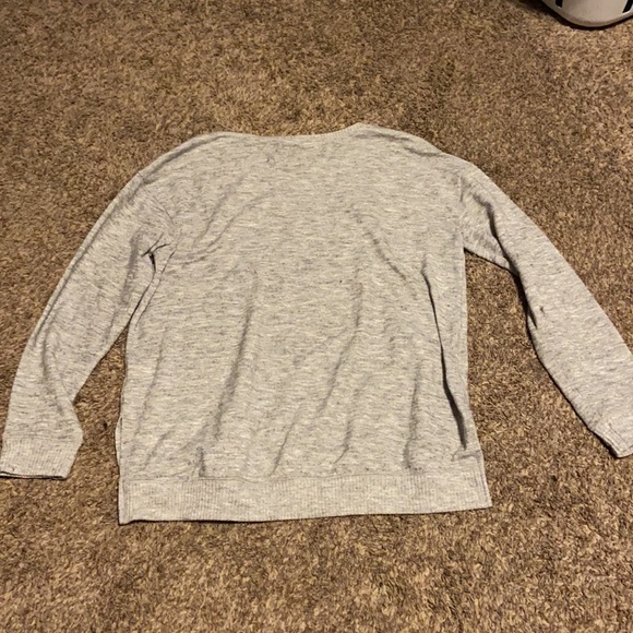 Grey long sleeve sweater size large - Picture 3 of 3